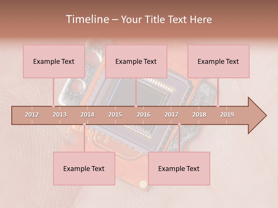 Electronics Silicon Palm PowerPoint Template