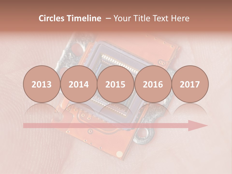 Electronics Silicon Palm PowerPoint Template