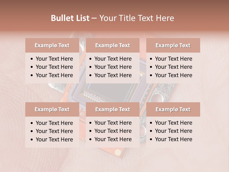 Electronics Silicon Palm PowerPoint Template