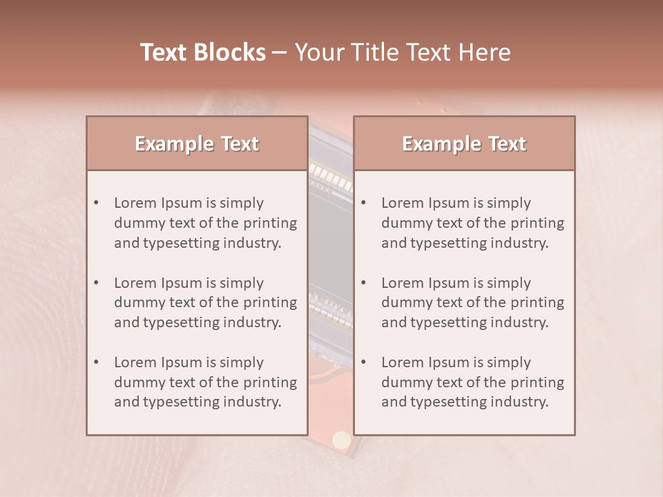 Electronics Silicon Palm PowerPoint Template