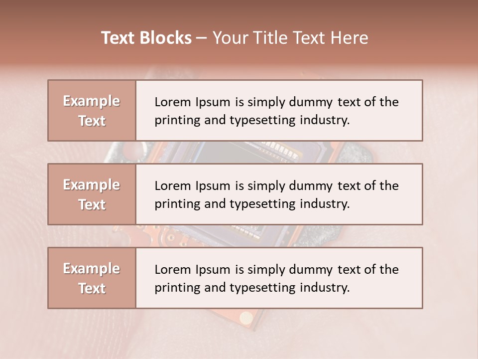 Electronics Silicon Palm PowerPoint Template