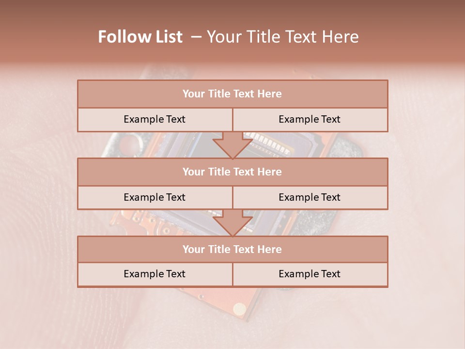 Electronics Silicon Palm PowerPoint Template