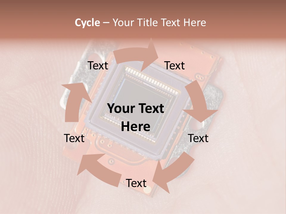 Electronics Silicon Palm PowerPoint Template