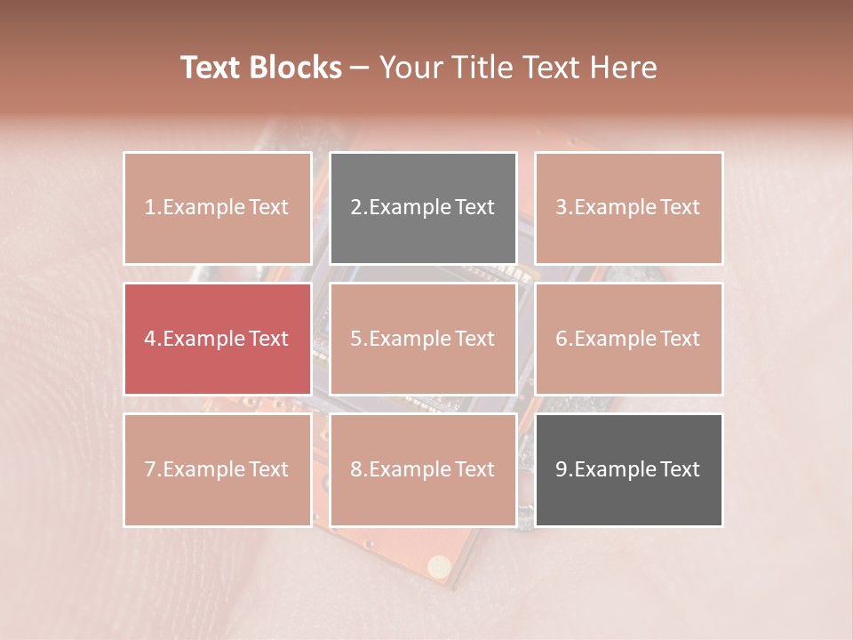 Electronics Silicon Palm PowerPoint Template
