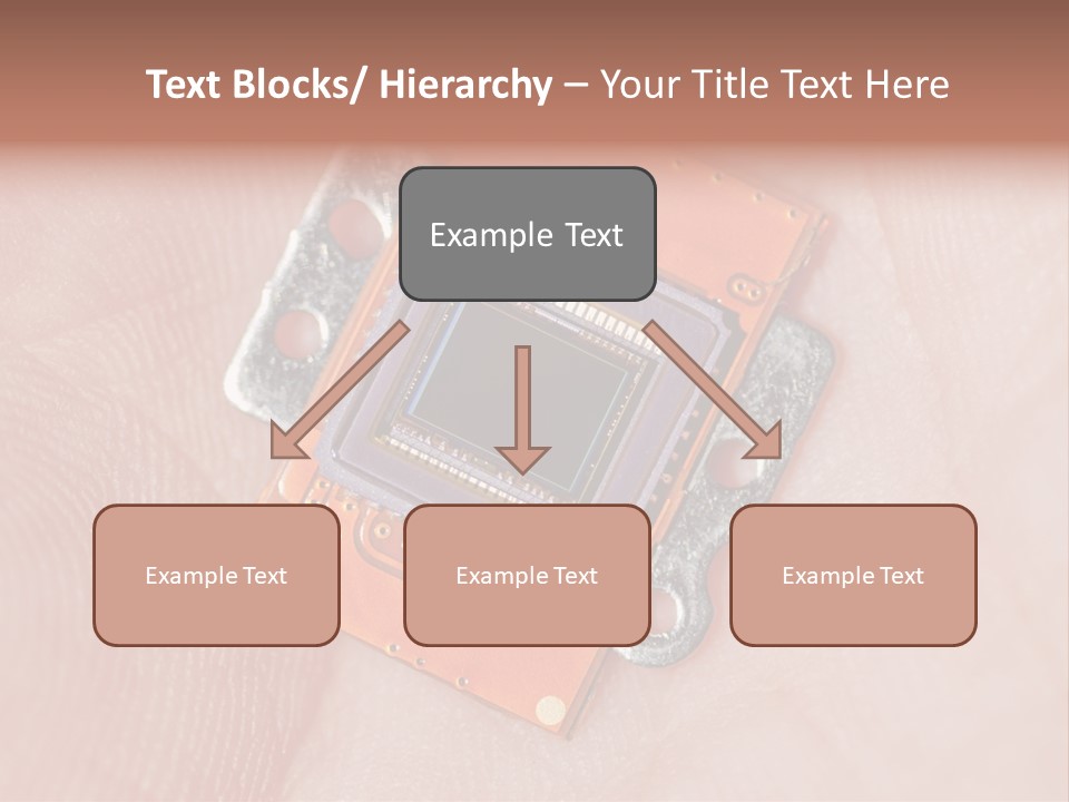 Electronics Silicon Palm PowerPoint Template