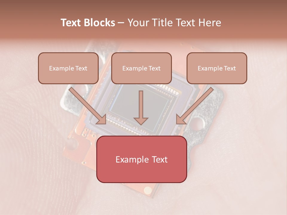 Electronics Silicon Palm PowerPoint Template