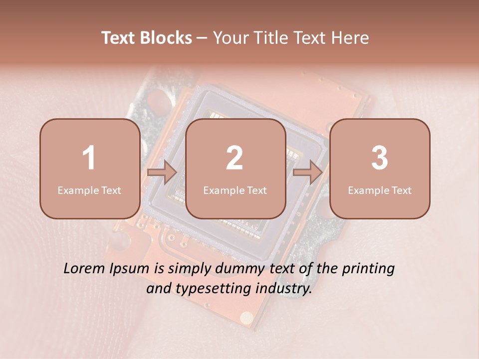 Electronics Silicon Palm PowerPoint Template