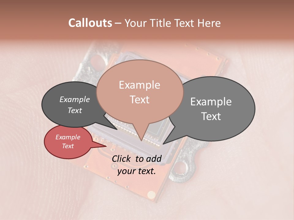 Electronics Silicon Palm PowerPoint Template