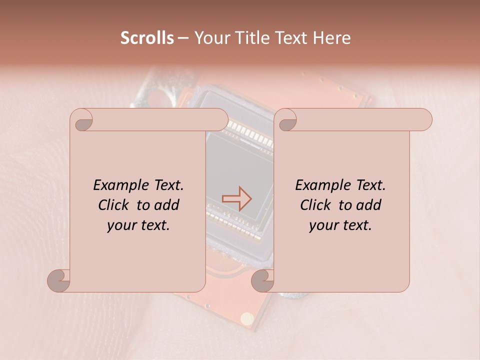 Electronics Silicon Palm PowerPoint Template