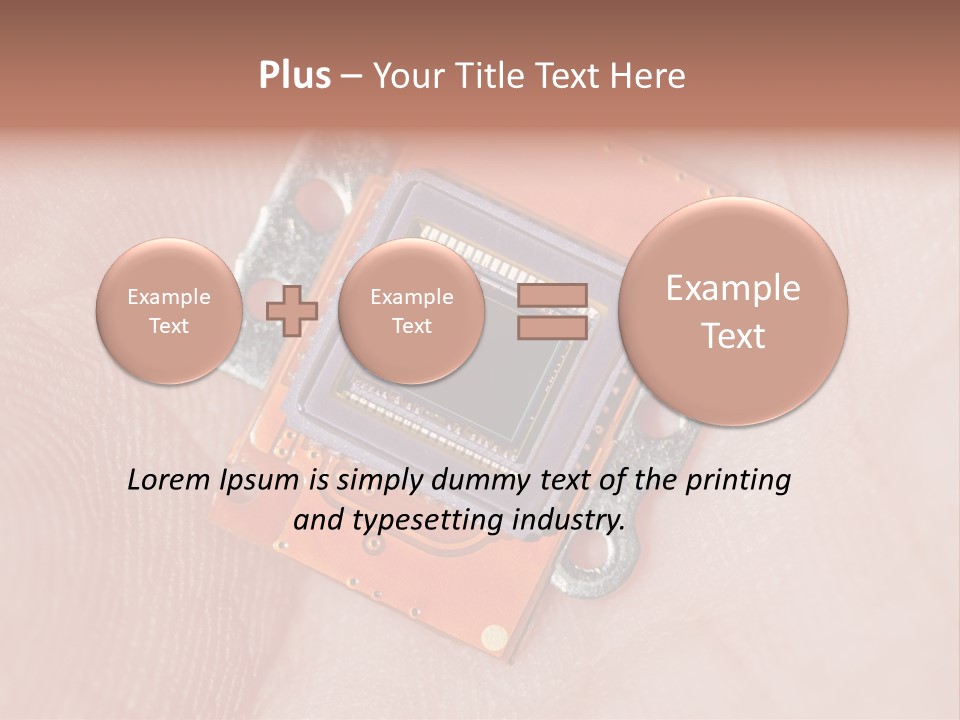 Electronics Silicon Palm PowerPoint Template
