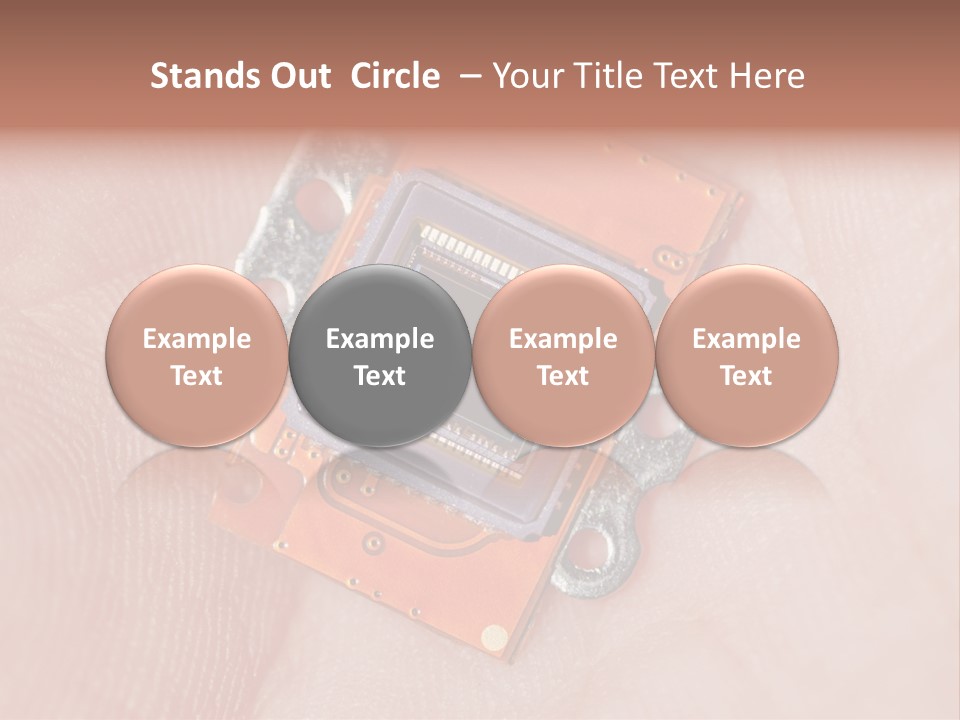 Electronics Silicon Palm PowerPoint Template