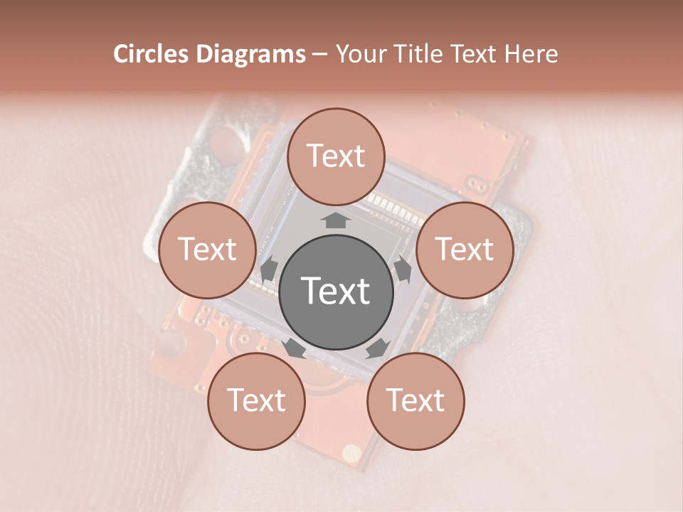 Electronics Silicon Palm PowerPoint Template
