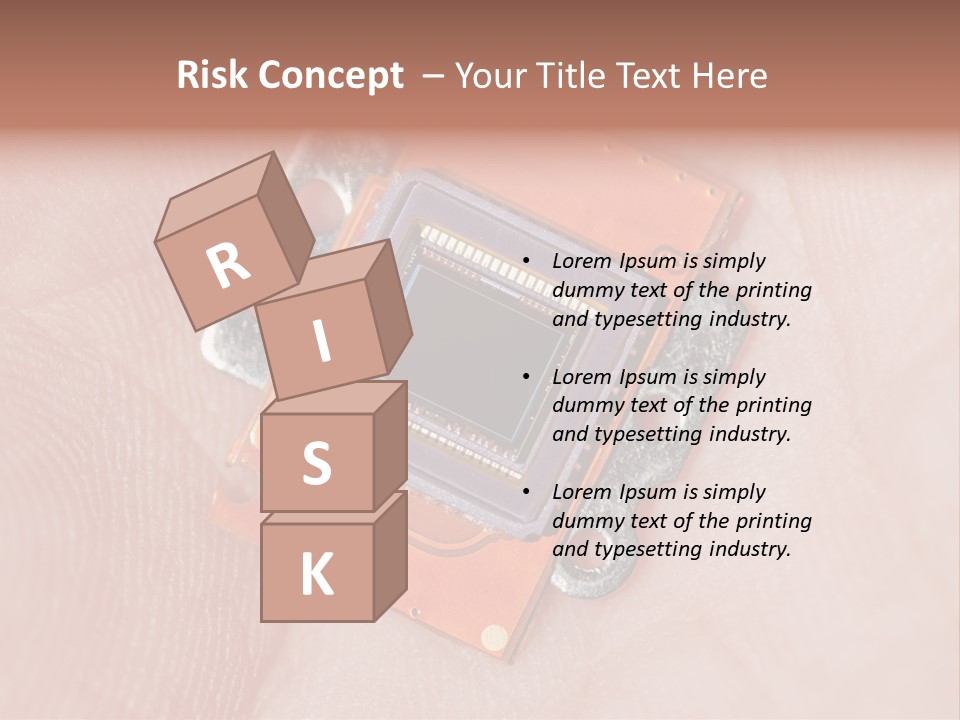 Electronics Silicon Palm PowerPoint Template