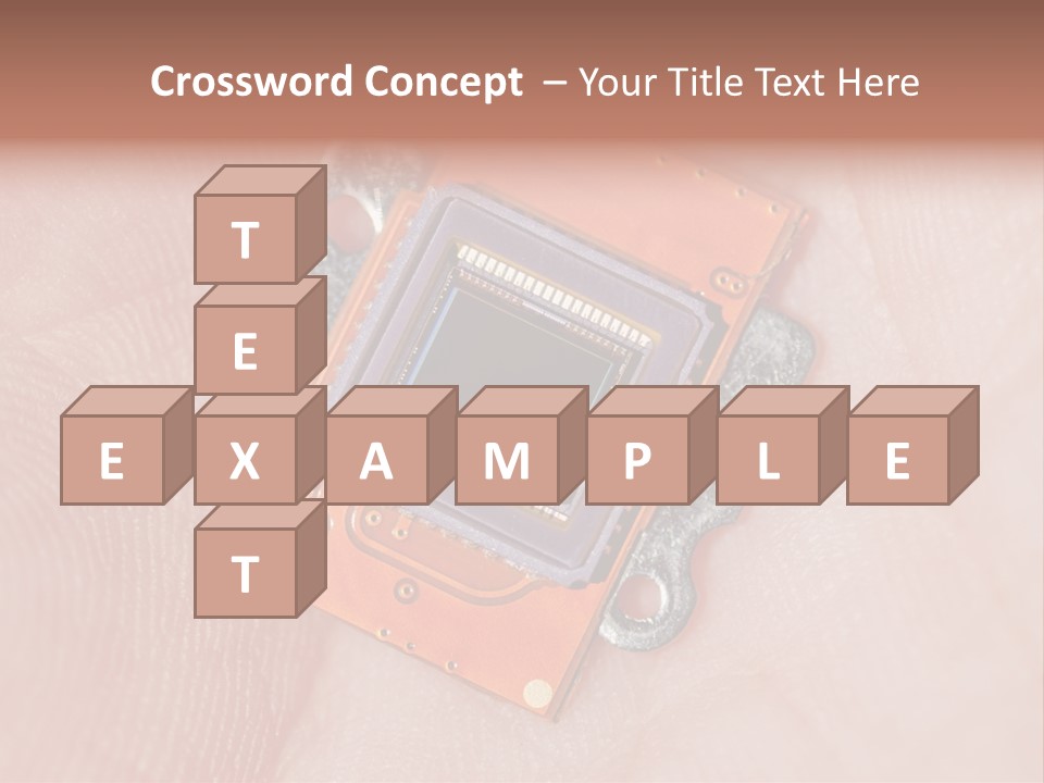 Electronics Silicon Palm PowerPoint Template
