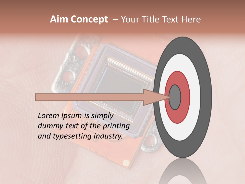 Electronics Silicon Palm PowerPoint Template