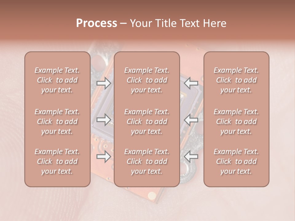 Electronics Silicon Palm PowerPoint Template