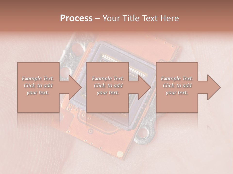 Electronics Silicon Palm PowerPoint Template