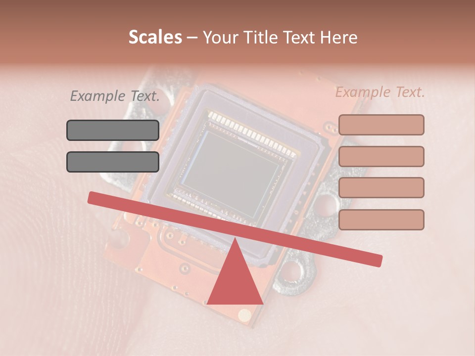 Electronics Silicon Palm PowerPoint Template