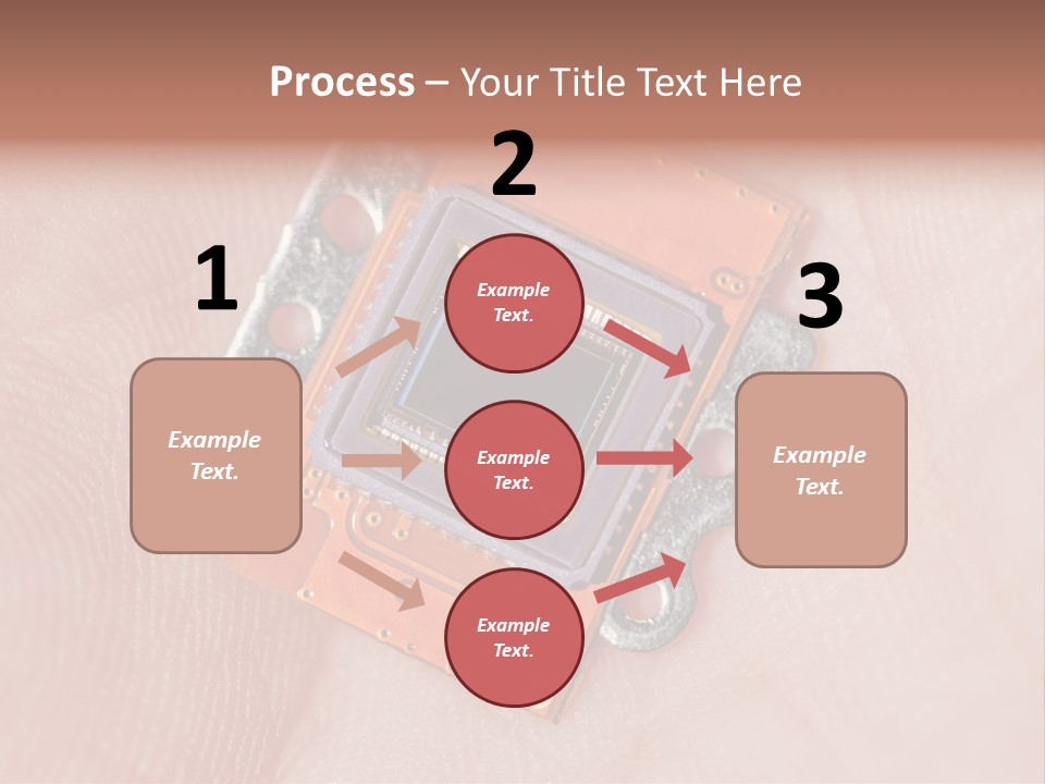 Electronics Silicon Palm PowerPoint Template
