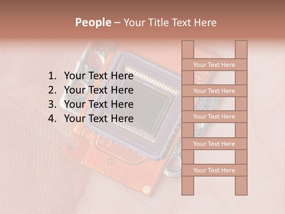 Electronics Silicon Palm PowerPoint Template