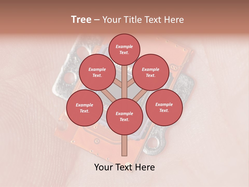 Electronics Silicon Palm PowerPoint Template