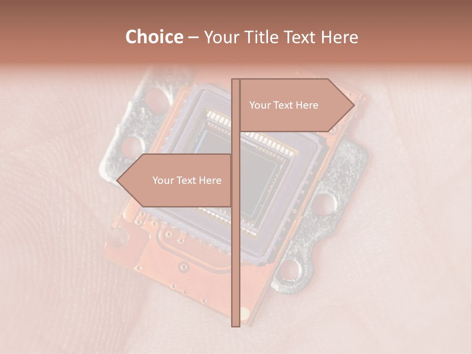 Electronics Silicon Palm PowerPoint Template