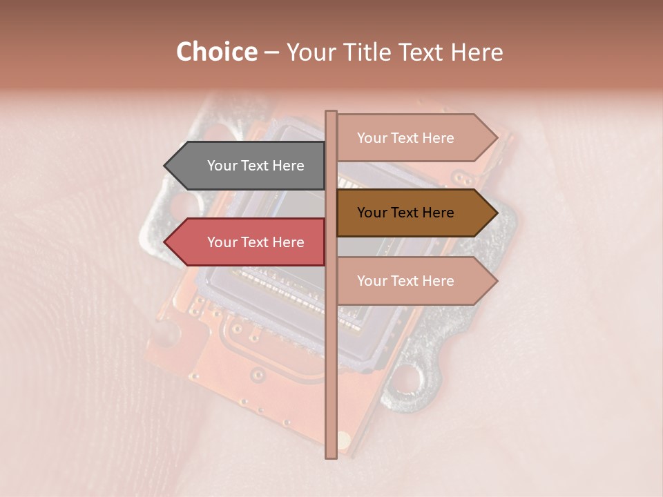 Electronics Silicon Palm PowerPoint Template
