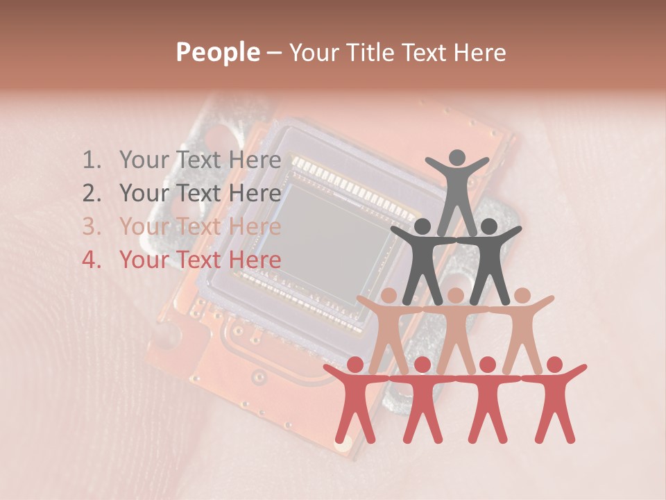 Electronics Silicon Palm PowerPoint Template