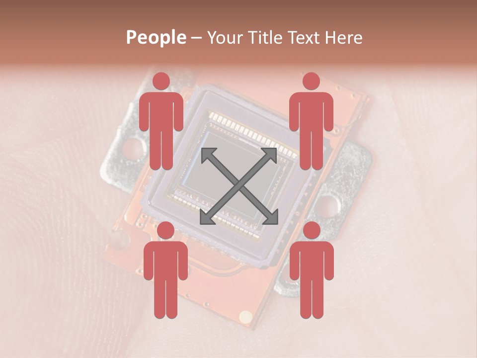 Electronics Silicon Palm PowerPoint Template