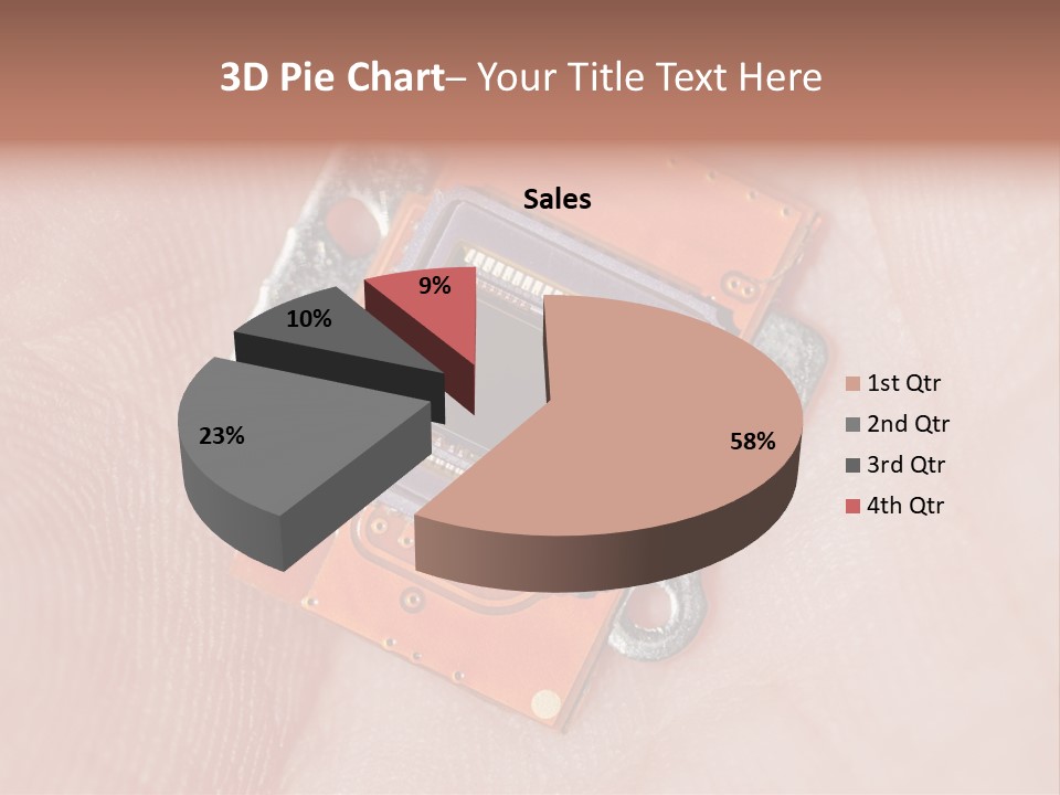 Electronics Silicon Palm PowerPoint Template