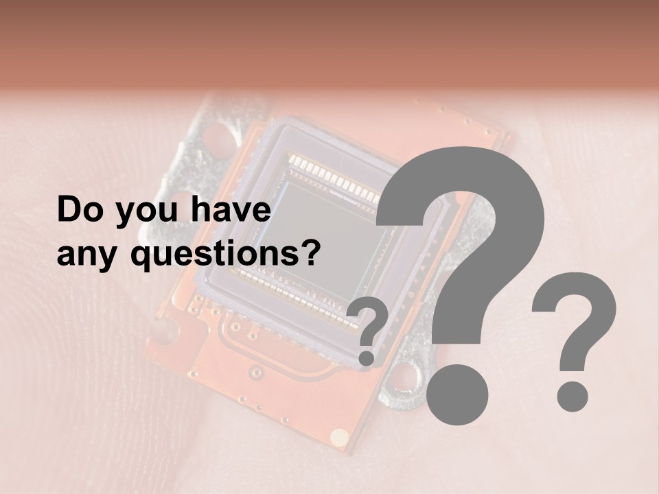 Electronics Silicon Palm PowerPoint Template