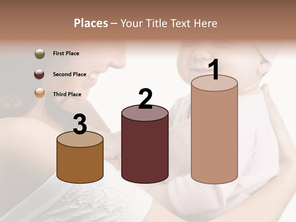 Parenting Smiling Holding PowerPoint Template