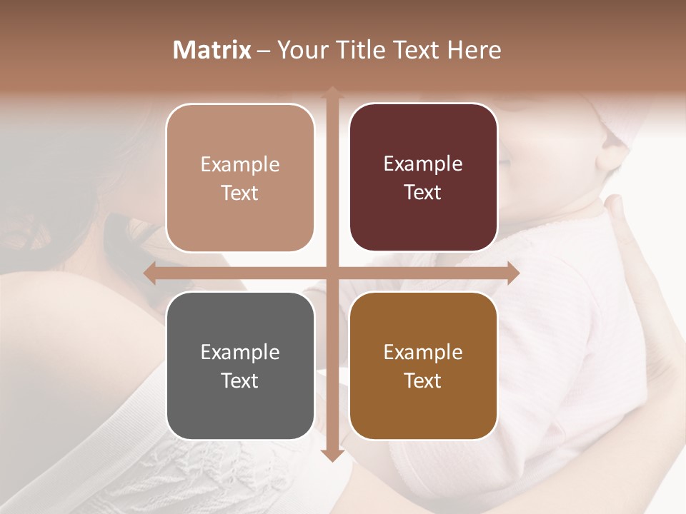 Parenting Smiling Holding PowerPoint Template