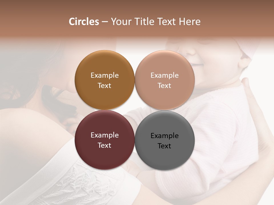 Parenting Smiling Holding PowerPoint Template