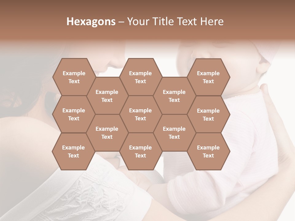 Parenting Smiling Holding PowerPoint Template