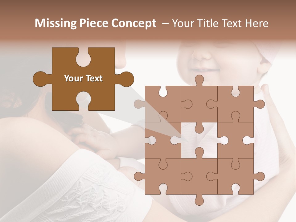 Parenting Smiling Holding PowerPoint Template