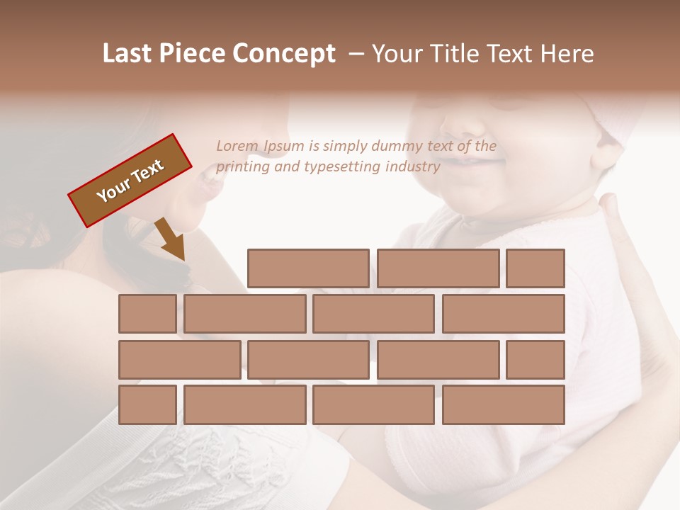 Parenting Smiling Holding PowerPoint Template