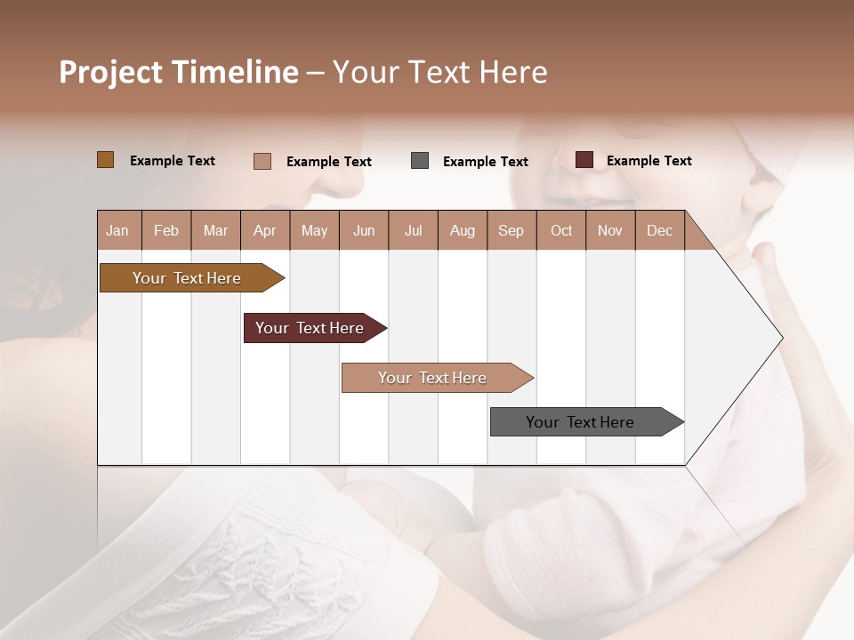 Parenting Smiling Holding PowerPoint Template