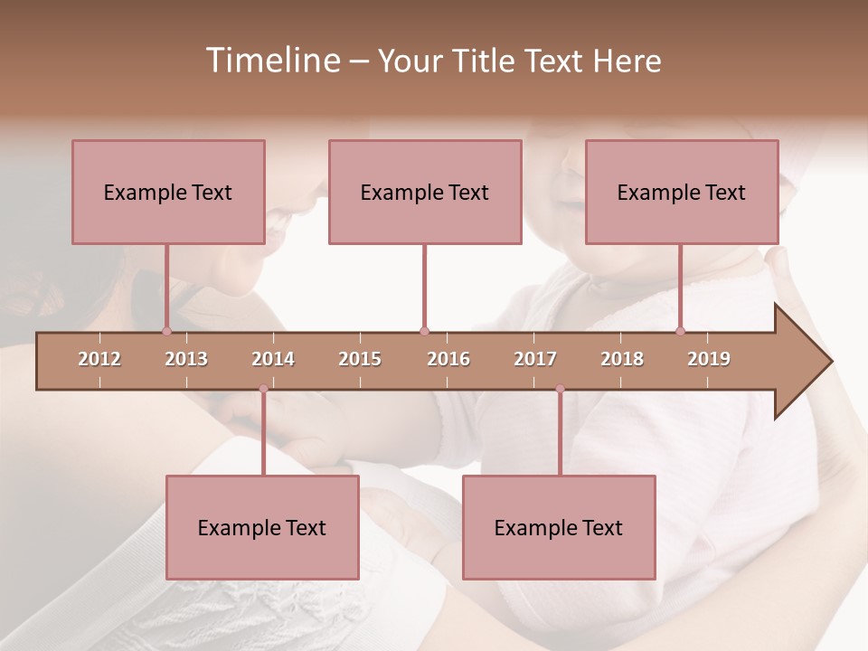 Parenting Smiling Holding PowerPoint Template