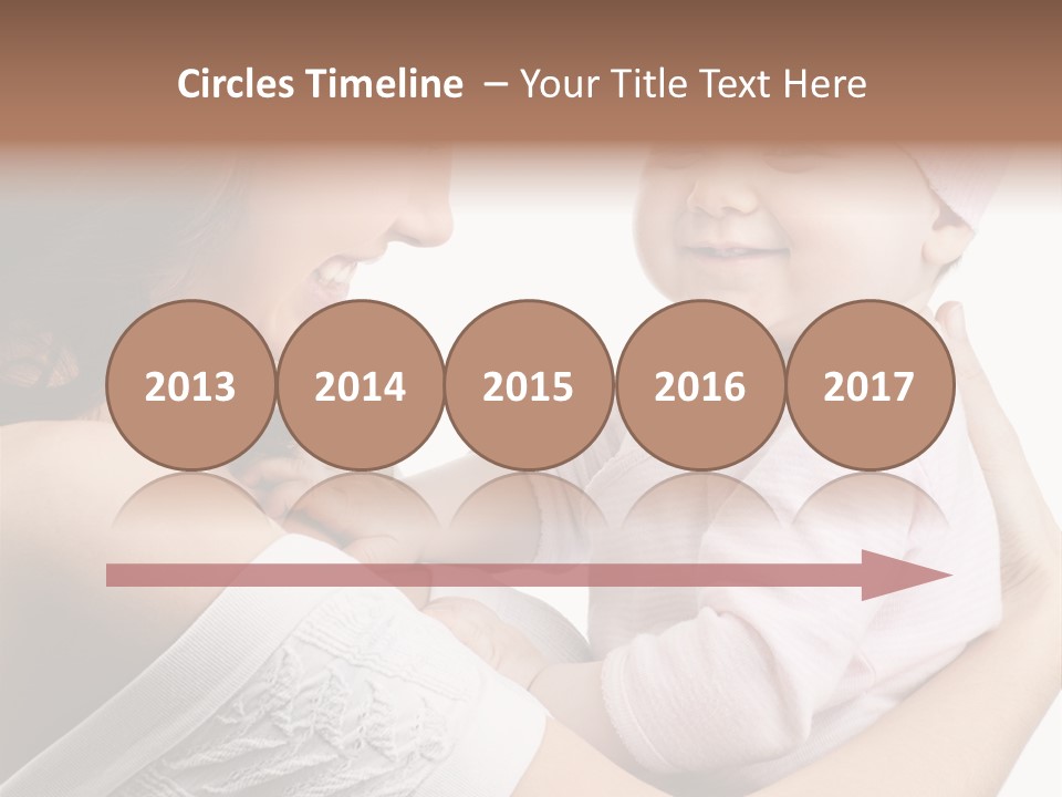 Parenting Smiling Holding PowerPoint Template