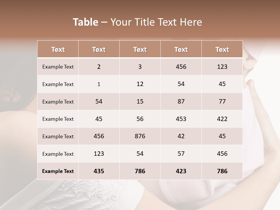 Parenting Smiling Holding PowerPoint Template