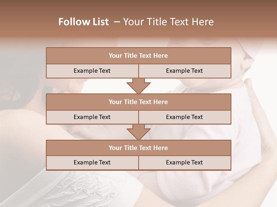 Parenting Smiling Holding PowerPoint Template