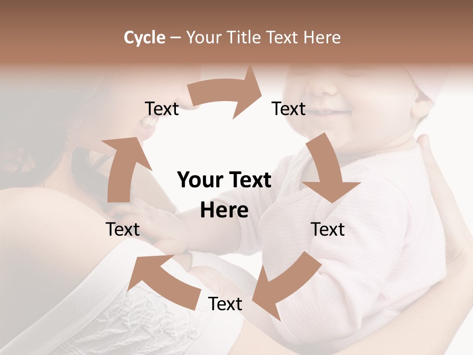 Parenting Smiling Holding PowerPoint Template