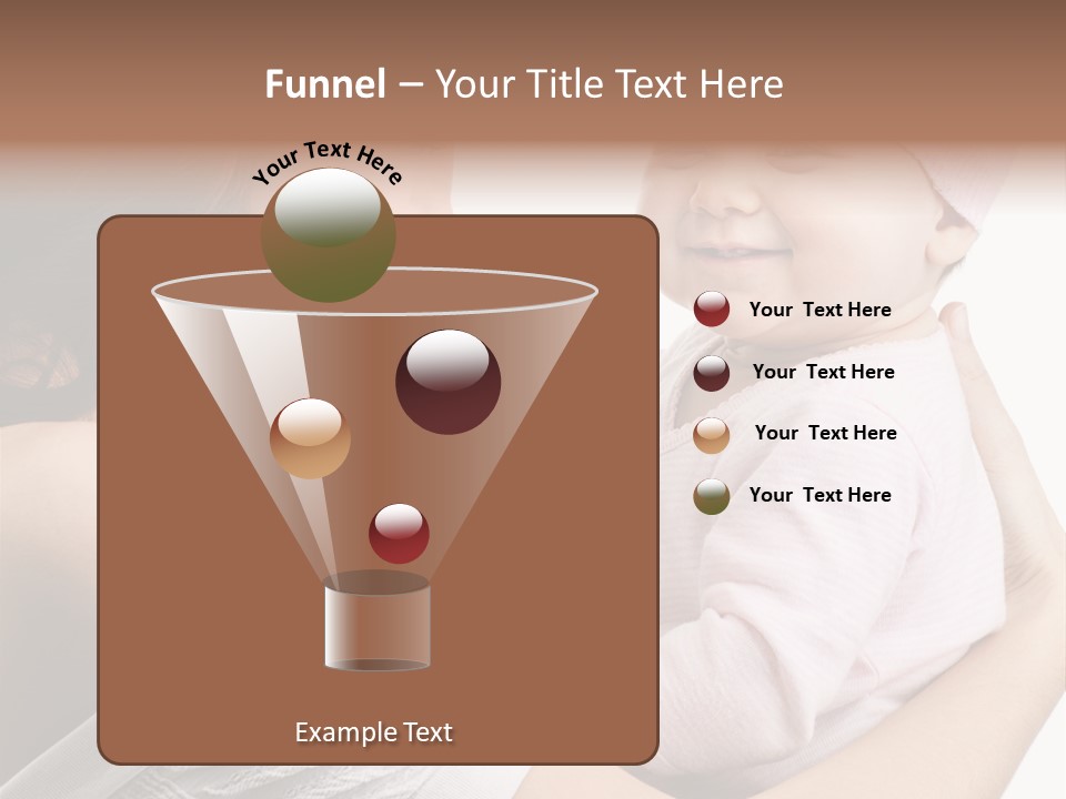 Parenting Smiling Holding PowerPoint Template