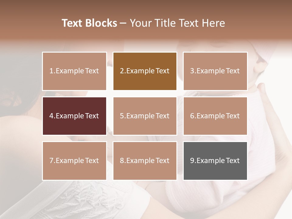 Parenting Smiling Holding PowerPoint Template