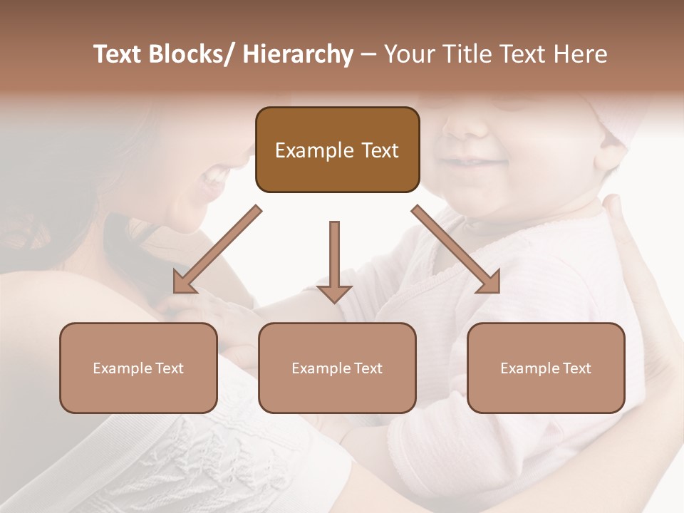 Parenting Smiling Holding PowerPoint Template