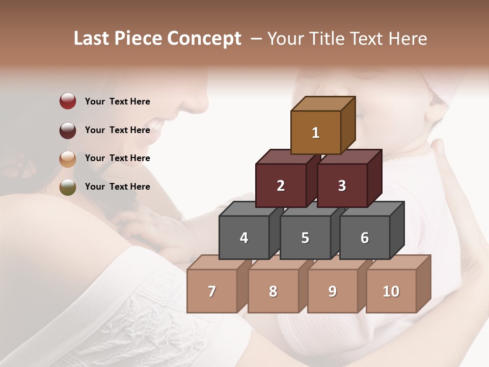 Parenting Smiling Holding PowerPoint Template