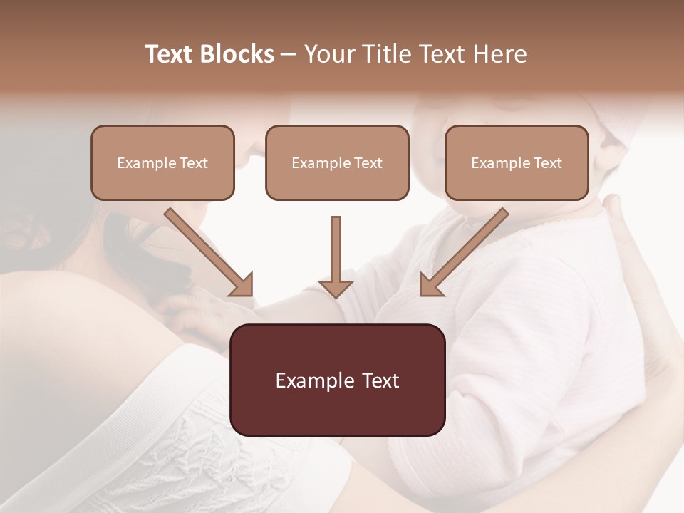 Parenting Smiling Holding PowerPoint Template