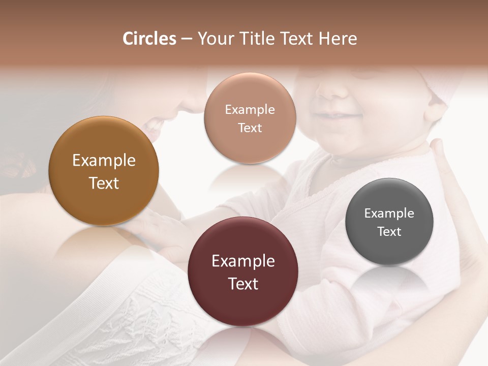 Parenting Smiling Holding PowerPoint Template