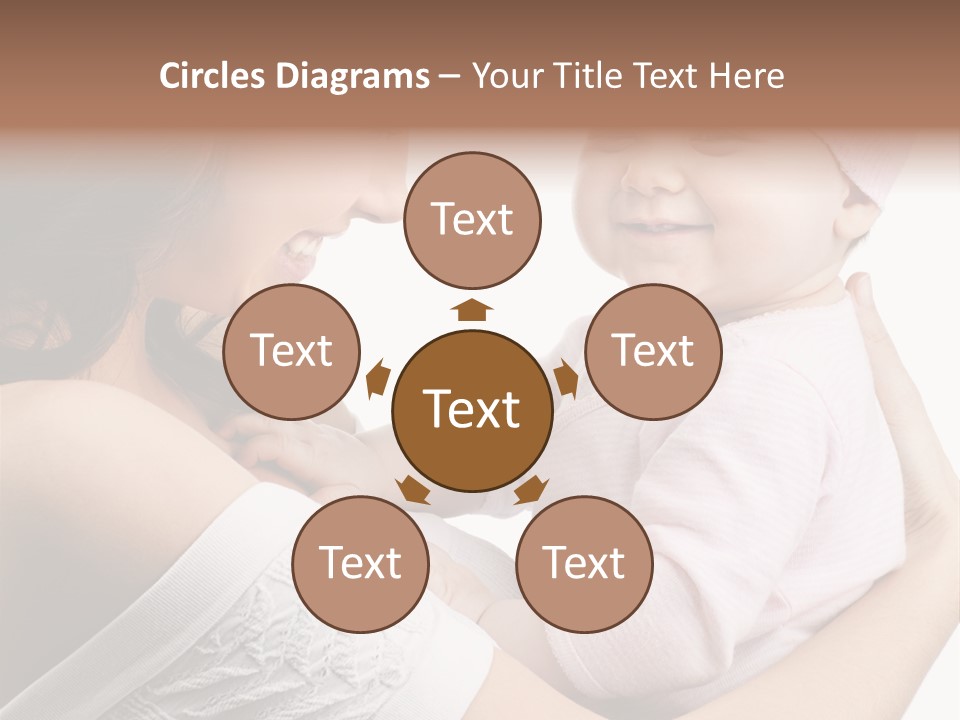 Parenting Smiling Holding PowerPoint Template